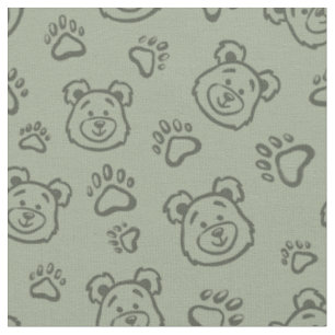 Tecido Patas de Urso de Pelúcia Fofo Boho Menino Bebê Cri