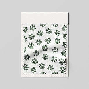 Tecido patas, patas caninas, patas verdes