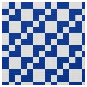 Tecido Patchwork Domino - Marinho azul e branco