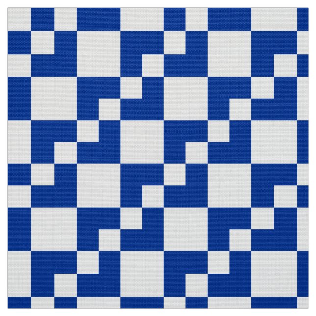 Tecido Patchwork Domino - Marinho Azul e Branco (Modelo)