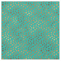 Patina Polka Dot Azul Turquesa Cobre Metálico