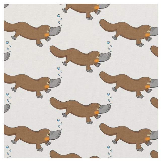 Tecido pato bonito platypus faturado (Detalhe)