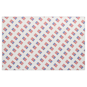 Tecido Patriótico: Bandeira de Puerto Rico