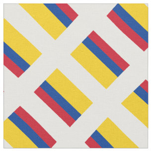 Tecido Patriótico: Bandeira do Impressão da Colômbia