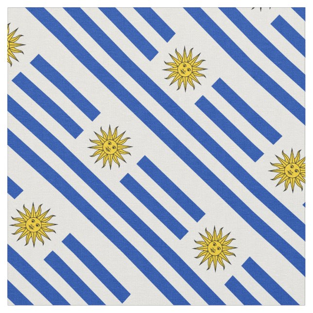 Tecido Patriótico: Bandeira do Uruguai (Detalhe)