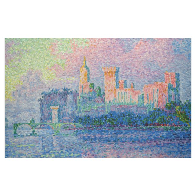 Tecido Paul Signac - O Palácio Papal, Avinhão (Jarda)