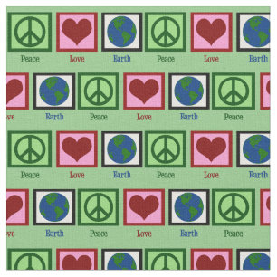 Tecido Paz e amor Terra