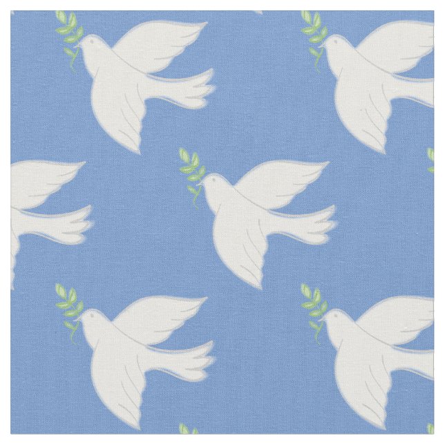 Tecido Paz Espalha Azul Cristão Religioso (Detalhe)