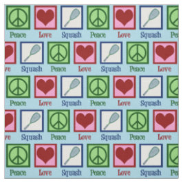 Tecido Peace Love Squash Racquet Sports