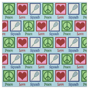 Tecido Peace Love Squash Racquet Sports