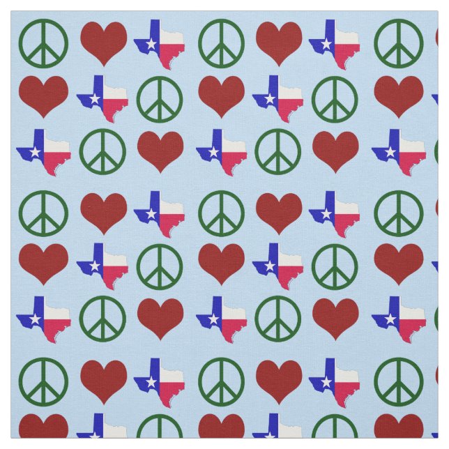 Tecido Peace Love Texas Pattern (Modelo)
