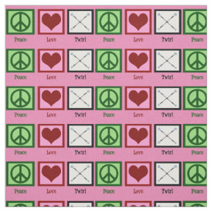 Tecido Peace Love Twirl