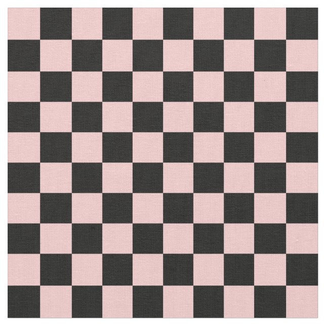 Tecido Peach & Black Checkerboard (Detalhe)