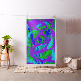 Tecido Peacock Abstrato Watercolor