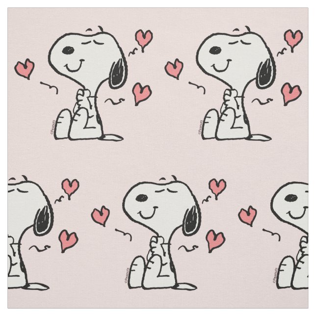 Tecido Peanuts | Snoopy Hearts (Modelo)