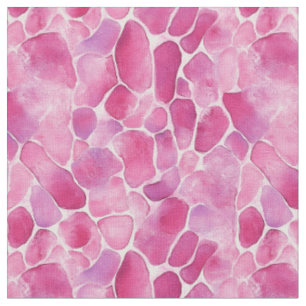 Tecido Pebbles de Aquarela Rosa