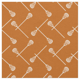Tecido Pedaços Brancos De Lacrosse Laranja Queimado, Pad