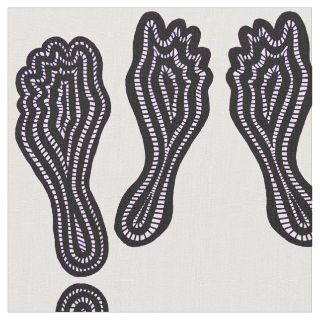 Tecido Pegadas (Detalhe)