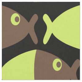 Tecido Peixe de Limão de chocolate