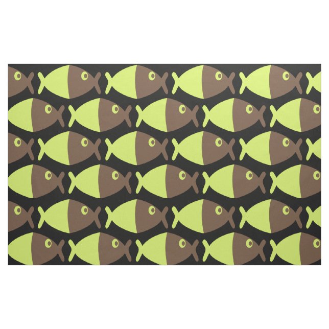 Tecido Peixe de Limão de chocolate (Fat Quarter)