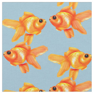 Tecido Peixe dourado bonito