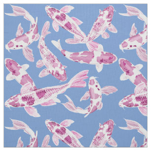 Tecido Peixe-Koi Rosa