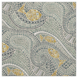 Tecido peixe mosaico