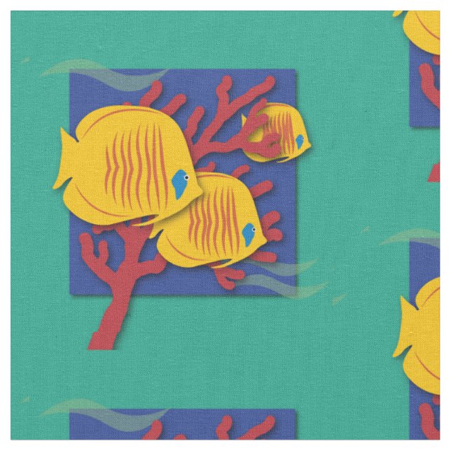 Tecido Peixe Tropical (Detalhe)
