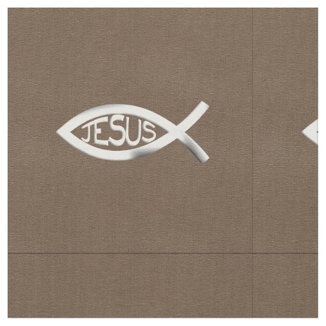 Tecido Peixes cristãos de Jesus (Detalhe)