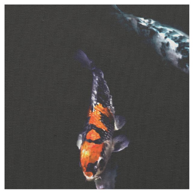 Tecido Peixes da coloração de Nishikigoi Koi (Detalhe)