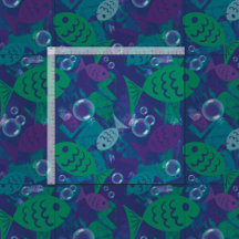 Peixes e bolhas de natação Padrão de recife vibran