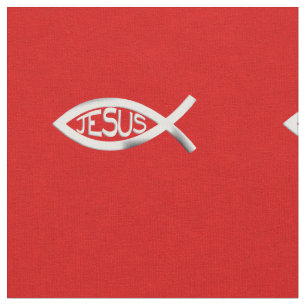 Tecido Peixes feitos sob encomenda do cristão de Jesus