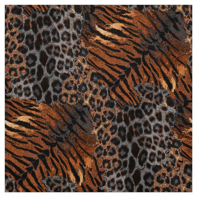 Tecido Pele de tigre leopardo na moda (Modelo)