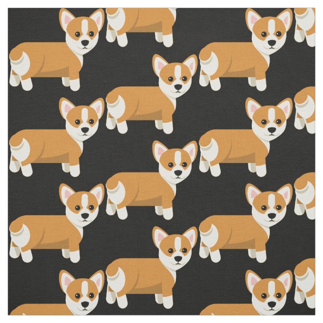 Tecido Pembroke Welsh Corgi - Cão Puppi (Modelo)