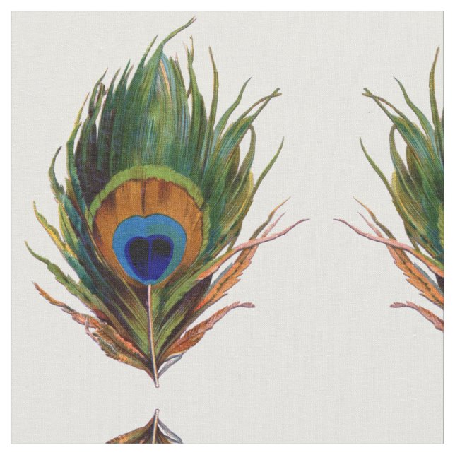 Tecido Penas de Pavão (Detalhe)