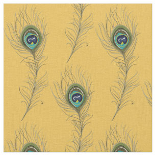 Tecido Penas de Peacock