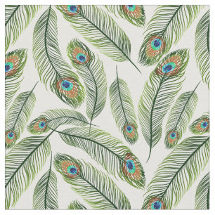 Tecido Penas de Peacock