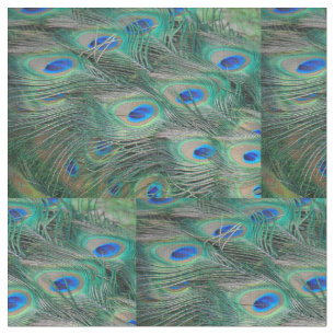 Tecido Penas de Peacock