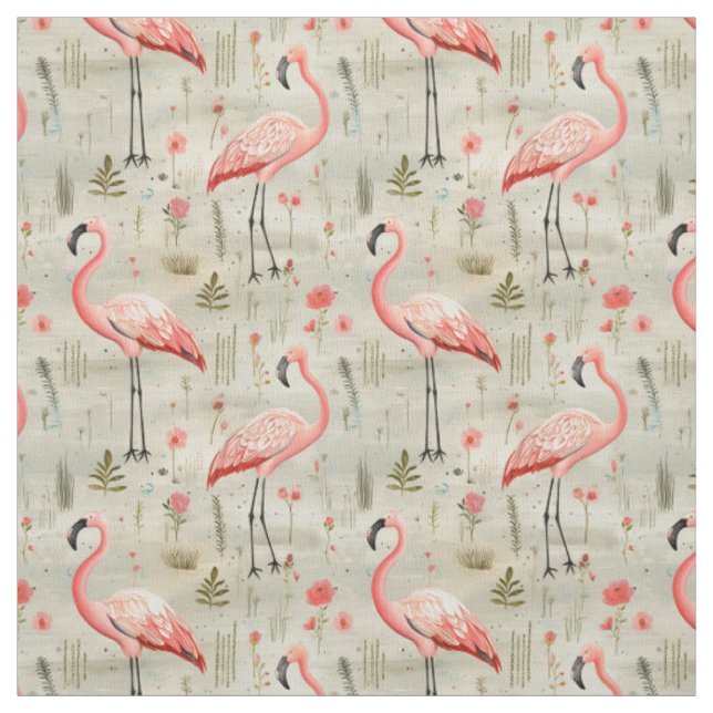 Tecido Penas e Flair: Whimsy Flamingo (Modelo)