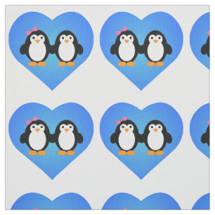 Tecido Penguin Love
