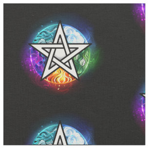 Tecido Pentagrama do Wiccan