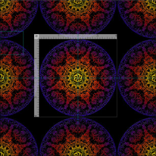 Tecido penteado Chakra do algodão de Kala (56"