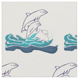 Tecido penteado costume do algodão dos golfinhos