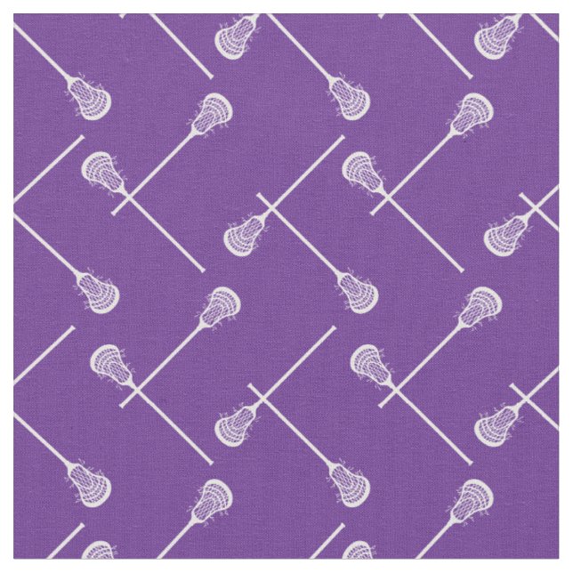 Tecido Pentes Brancas Roxas De Lacrosse Patteradas (Detalhe)