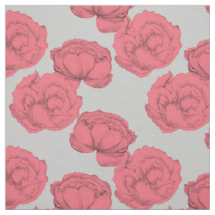 Tecido Peões grandes Pimentos, Cinza rosa romântica, Pa