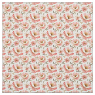 Tecido Peônias de cor-de-água rosa