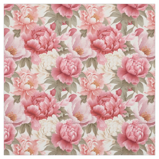 Tecido Peony rosa-Tecido personalizado (Modelo)