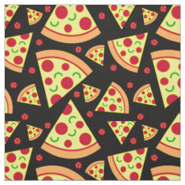Tecido Pepperoni Pizza fatias Diversão Padrão de Comida P