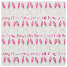 Tecido Pequeno Coelho Oculta Novo Chá Rosa