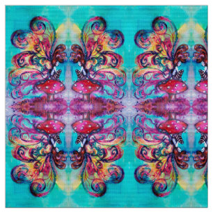 Tecido Pequeno Elfo dos Cogumelos Fantasia